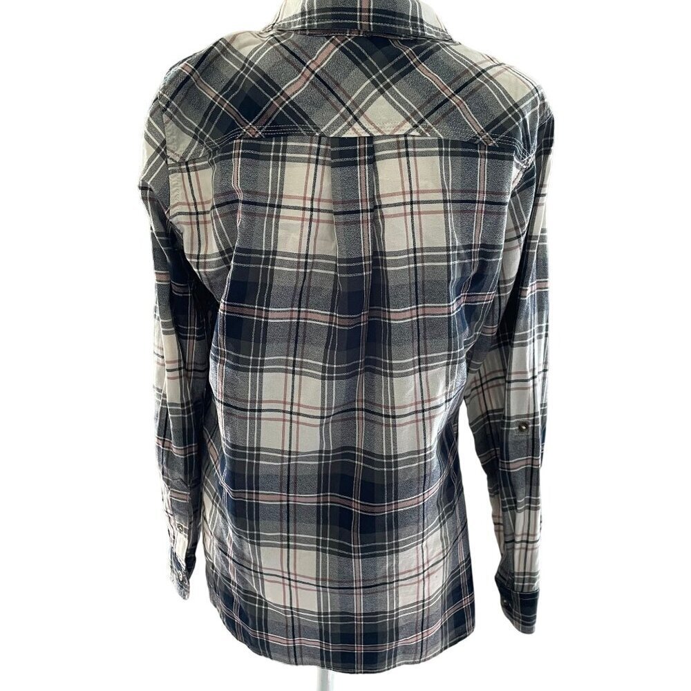 Carhartt Womens Plaid Button-Up Shirt L 100% Cotton Long Sleeve Casual - Picture 5 of 8